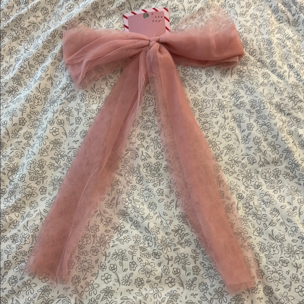 a new day Pink Sheer Hair Bow Accessory